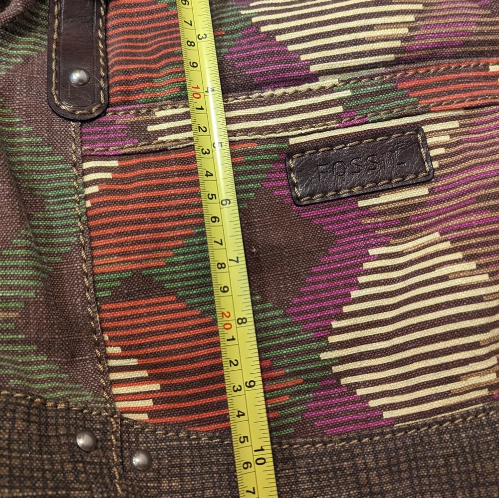 Fossil Colorful Canvas Stripes Adj Strapcrossbody… - image 8